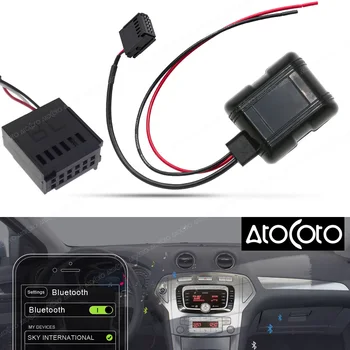 Автомобильный Беспроводной Модуль Bluetooth для Ford Focus Mondeo CD 6000 6006 5000C MP3 Радио Стерео Aux Кабель-Адаптер Аудиовхода  1