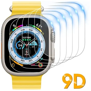 Мягкая Гидрогелевая Защитная пленка для Apple Watch Ultra 49 мм Прозрачная Против Царапин для Умных часов iWatch 8 Pro 49 мм HD Protectiv  4