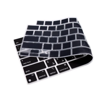 Крышка Арабской Клавиатуры для Нового MacBook Pro 14-16 дюймов 2021 A2442 A2485 силиконовая Крышка Водонепроницаемая Пылезащитная версия для США  2