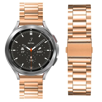 Совместимость для Samsung Galaxy Watch 4 ремешок 40 мм 44 мм Galaxy Watch 4 Классический ремешок 46 мм 42 мм нержавеющая сталь браслет 20 м 22 мм  5
