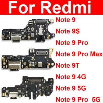 Док-станция для зарядки USB для Xiaomi Redmi Note 9 9S 9T 9 Pro Max 5G Usb зарядное устройство Разъем платы для подключения гибкого кабеля Детали  4