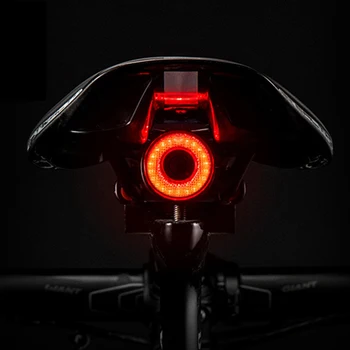 Велосипедный фонарь Smart Taillight USB LED Smart Sensor IPX6 Водонепроницаемый Датчик торможения Велосипедный Задний фонарь Sense Задний Аксессуар Подходит для любого велосипеда  5