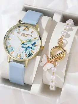 Модные женские часы с роскошным кожаным ремешком, аналоговые кварцевые наручные часы, женские часы, женское платье, Reloj Mujer Clock  5
