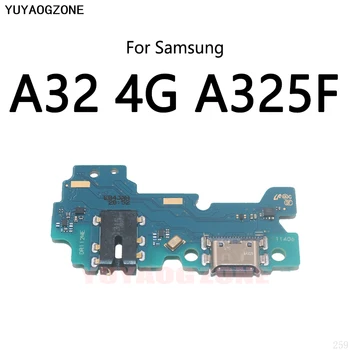 10 шт./лот для Samsung Galaxy A32 4G A325F 5G A326 USB док-станция для зарядки, разъем для подключения гибкого кабеля, модуль платы для зарядки  5