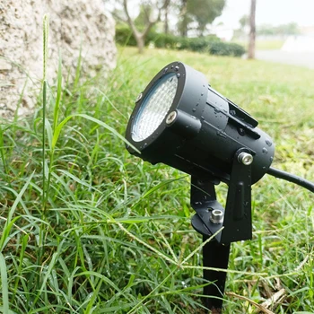 COB Открытый садовый светильник светодиодная лампа для газона Spike 7 Вт Водонепроницаемая лампа 220 В 110 В 12 В Пейзаж IP65 Дорожный прожектор  5