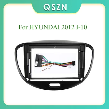 Автомобильный радиоприемник 2 Din, рамка панели CD DVD, приборная панель, аудиосистема для HYUNDAI 2012 I-10  0