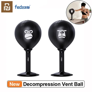 Youpin FED Desktop Entertainment Декомпрессионный Вентиляционный мяч для снятия стресса Боксерский мяч Высокой эластичности Мощная присоска  5