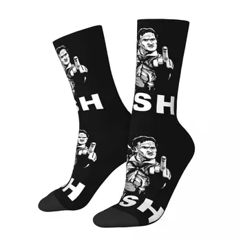 Носки Johnny Ash контрастного цвета, эластичные носки, чулки Humor Graphic Creative R190  2
