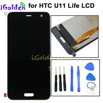 100% Протестированный НОВЫЙ Черный Для HTC 11 life ЖК-дисплей С Сенсорным Экраном, Дигитайзер В Сборе, Запасные Части Для HTC U11lite lcd  3