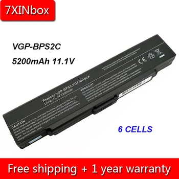 7XINbox 5200 мАч 11,1 В VGP-BPS2C VGP-BPS2A VGP-BPL2 Аккумулятор для ноутбука Sony Vaio VGN-FS515 VGN-S240 PCG VGC-LB VGN-AR AR11 VGN-C  5