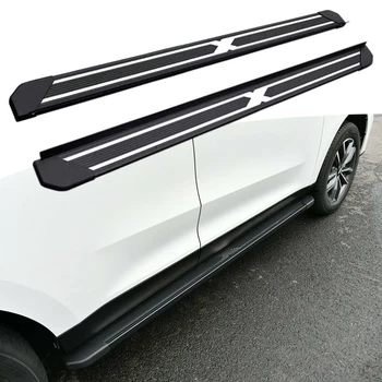 Подходит для -Jaguar-E-PACE 2017-2021 2шт левая правая подножка боковые ступеньки nerf bar автомобильная педаль боковая лестница боковая перекладина  5