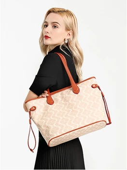 Роскошная дизайнерская сумка-тоут большой емкости для женщин, тенденции 2022 года, Брендовая Дизайнерская геометрическая сумка для покупок через плечо  5