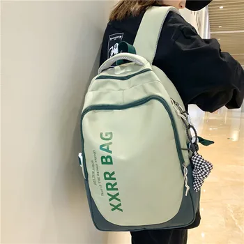 Мужской рюкзак для подростков, сумка для книг, модный студенческий рюкзак, женская водонепроницаемая школьная сумка, нейлоновая сумка для девочек и мальчиков, дорожная сумка Mochila  5