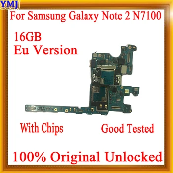 с системой Android для материнской платы Samsung Galaxy Note 2 N7100, оригинальная разблокировка 16 гб для материнской платы Note 2 N7100, Логические платы  2
