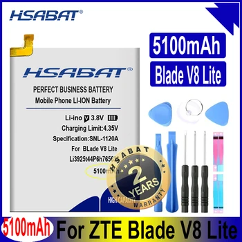 HSABAT li3925t44p6h765638 Аккумулятор Большой Емкости емкостью 5100 мАч для Смартфонов ZTE BLade V8 Lite 5,0 дюймов  1