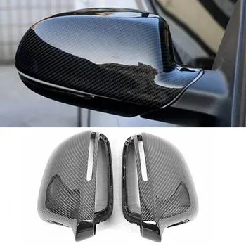 Новая крышка для замены боковых зеркал заднего вида автомобиля из углеродного волокна для Audi A4 B8 2009-2012  4