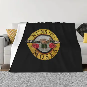 Одеяла Guns N Roses с флисовым украшением GNR, портативное теплое покрывало для постельных принадлежностей, покрывало для путешествий  3