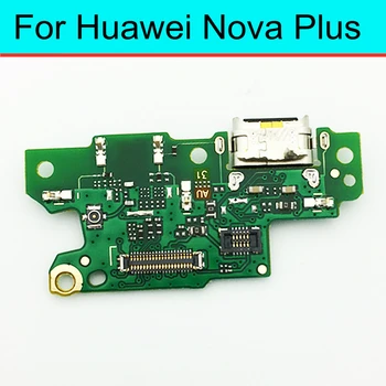 Протестированный порт зарядки, док-станция, USB-гибкий кабель, зарядное устройство с микрофоном, док-разъем, порт зарядки для Huawei Nova Plus  1