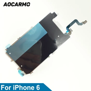 Aocarmo для iPhone 6, металлическая задняя панель с теплозащитным экраном + гибкий кабель кнопки 