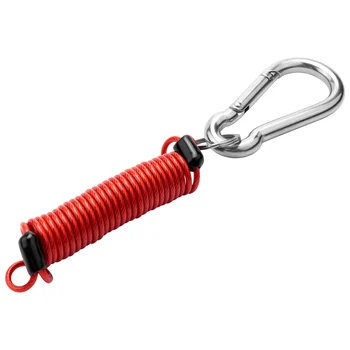 Страховочная пряжка из пружинного троса для прицепа, 4-футовый разъемный трос на молнии 80-01-2140 (красный)  5