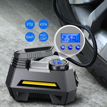 Автомобильный воздушный компрессор 12V Портативный надувной насос для накачивания автомобильных шин Портативный Электрический инструмент для воздушных компрессоров для путешествий  5