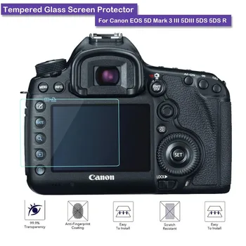 Защитная Пленка Для ЖК-экрана Из Закаленного Стекла 9H Для Canon EOS 5D MKIII/5D MK IV/5DS/5DSR Аксессуары Для Камер  5