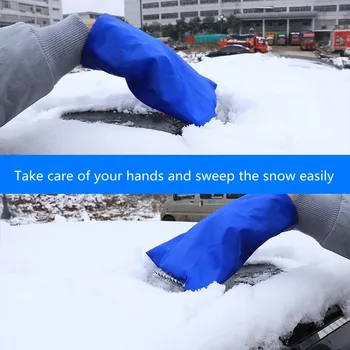 Автомобильный стайлинг, Лопата для уборки снега, Скребок для снега, перчатка для удаления снега, ручной инструмент для чистки, Скребок для льда для окон автомобиля, Полезный  5