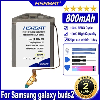 Аккумулятор HSABAT SM-R177 EP-QR177 емкостью 800 мАч для Samsung galaxy buds2 Батареи  4