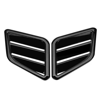 1 пара Автомобилей Глянцевый Черный Передний Капот Отделка Вентиляционного Отверстия На Выходе для Ford Focus MK2 Fiesta Corsa Lancer Evolution  4