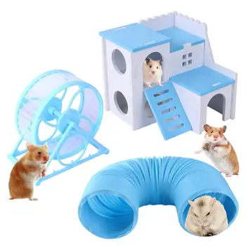 Убежище шиншиллы Забавные игрушки для хомячков Игрушки для хомячков Сохраняйте здоровье и уют домашних животных с помощью самодельных кроватей шкур и туннелей для  5