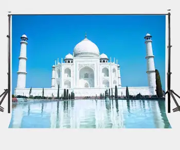 Фон для фотосъемки размером 7x5 футов, фон для фотосъемки в стиле романтической индийской архитектуры, фон для фотосъемки в стиле Тадж-Махал, Студийный фон  4