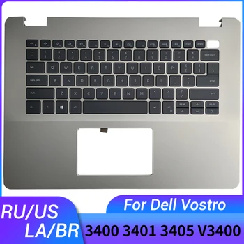 Русская/американская/латинская/Бразильская клавиатура для ноутбука Dell Vostro 3400 3401 3405 V3400 верхняя крышка подставки для рук с отверстием type-c 0CX6T3  4