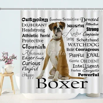 Занавеска для душа Boxer Hund Dog  5