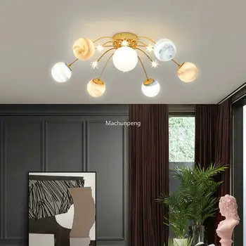 Современный простой потолочный светильник Персонализированный детский потолочный светильник Romantic Star Роскошный лофт Lampara Techo Мебель для домашнего декора  5