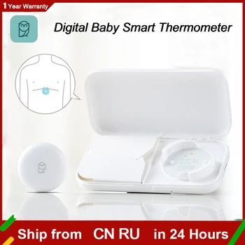 Новый цифровой детский умный термометр Mijia, клинический термометр, постоянный мониторинг измерения температуры, сигнализация высокой температуры  0