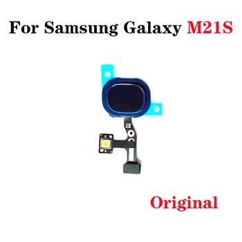 Оригинал Samsung Galaxy M21 M21S, датчик отпечатков пальцев, гибкий кабель, кнопка возврата домой, клавиша Touch ID, Запчасти для ремонта  2