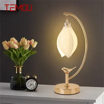 Настольная лампа TEMOU Postmodern Креативный светодиодный настольный светильник для дома, гостиной, Прикроватной тумбочки в спальне.  5