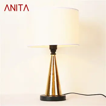 Настольные лампы ANITA Dimmer, современные светодиодные настольные лампы роскошного дизайна, декоративные для домашней Спальни  3