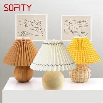 Креативная настольная лампа SOFITY Nordic Mini Mushroom Light Настольная керамическая светодиодная декоративная для дома, спальни  5