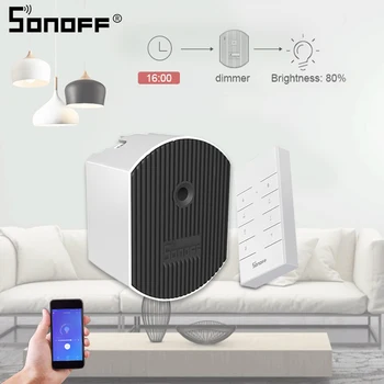 Sonoff D1 Smart Dimmer WiFi Switch 433 МГц RF/ПРИЛОЖЕНИЕ/Голосовой Пульт Дистанционного управления Для Регулировки Яркости Света Работает с Google Home для Alexa  5