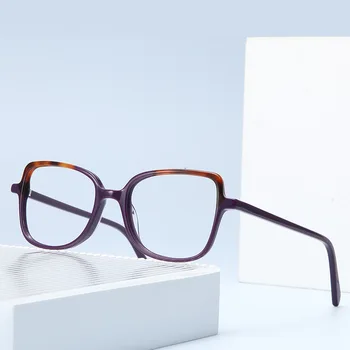 Модные прозрачные очки, женские и мужские очки в сверхлегкой квадратной оправе, очки с антисиневыми линзами, которые можно сочетать с очками для близорукости  4