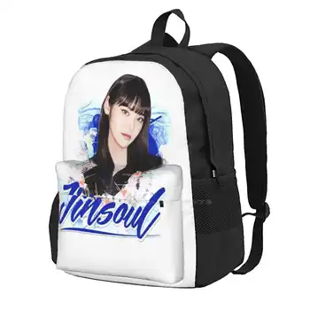 Школьная сумка для хранения Loona-Jinsoul, студенческий рюкзак Kpop Korean Loona Girl, Ну и что, Jinsoul  10