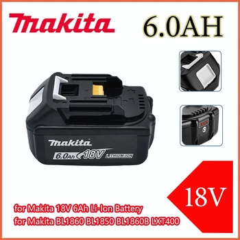 Makita 18V для makita bl1850B литий-ионный аккумулятор 18v 6.0Ah BL1840B BL1860 BL1890 BL1815 BL1830 BL1835 Аккумуляторные дрели LXT400  5