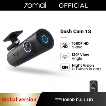 Английская Версия 1080P HD Автомобильный full HD видеорегистратор Для Xiaomi 70mai 1S smart Voice Control dash cam Камера Рекордер Wifi Ночного Видения  5