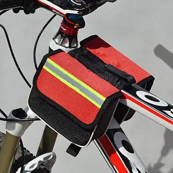 Велосипедная седельная сумка из ткани Оксфорд с прослойкой, велосипедная корзина Большой емкости, Водонепроницаемая, Ударопрочная, прочная Задняя сумка для велосипеда  4