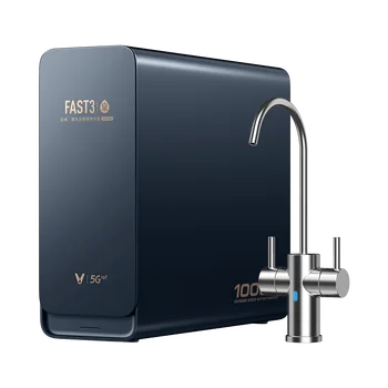 VIOMI-QUANXIAN Internet Water Purifier Fast 3 1000G Работает С приложением Mijia APP 4S Полностью Стеклянный Кран с Двойным Выпуском 2,2 Л / Мин RO 5 In1 Фильтр  1