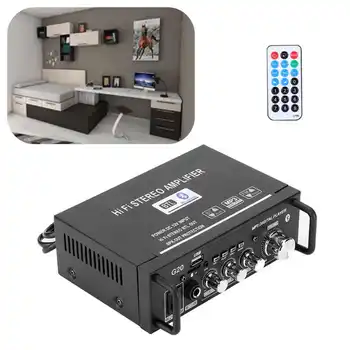 2-Канальный Усилитель Мощности Mini USB/FM Smart Digital Power Amplifier с Дистанционным Управлением EU Plug 220V  10