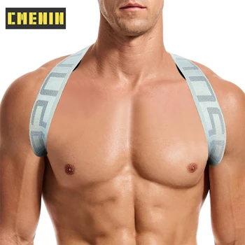1 шт. хлопковые мужские сексуальные плечевые ремни, эластичный жгут, пояс для связывания мышц, клубный костюм для вечеринки, мужское боди, клубная одежда  5