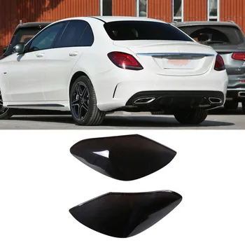 ABS Прозрачный Серый Защитный кожух заднего фонаря автомобиля Автомобильные Внешние Аксессуары Подходят для Mercedes Benz C Class 2015-2021  5