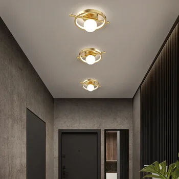 Современные светодиодные лампы для коридора, балкона, Лофт-холла, люстра в стиле домашнего декора, Новый настенный светильник для помещений  3